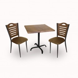 Indigo Werzalit Kare - Merdiven Tip 2li Masa Takımı (60X60) - Kahve Antik Dark Indigo Werzalit Kare - Merdiven Tip 2li Masa Takımı (60X60) - Kahve Antik Dark