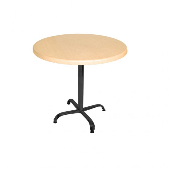 Indigo Werzalit Yuvarlak Mutfak Masası 90cm Çap (ESB Siyah) - Akçaağaç Indigo Werzalit Yuvarlak Mutfak Masası 90cm Çap (ESB Siyah) - Akçaağaç