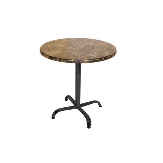 Indigo Werzalit Yuvarlak Mutfak Masası 70cm Çap (ESB Siyah) - Karacabey Mermer Indigo Werzalit Yuvarlak Mutfak Masası 70cm Çap (ESB Siyah) - Karacabey Mermer