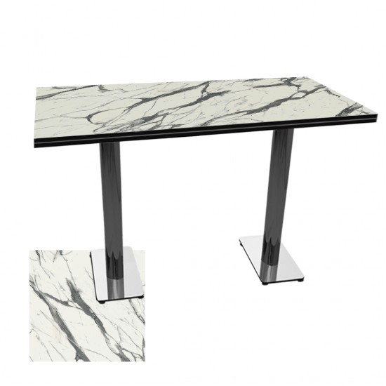 Karanfil Kompakt Laminat Masa 70x120 - Afyon Marble Karanfil Kompakt Laminat Masa 70x120 - Afyon Marble