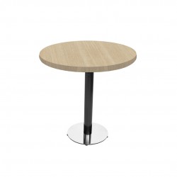 Karanfil Laminat Yuvarlak Masa Q90 - White Oak Karanfil Laminat Yuvarlak Masa Q90 - White Oak