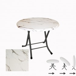 Klasik Katlanır Werzalit Yuvarlak Tabla Masa 70cm - Afyon Mermer Klasik Katlanır Werzalit Yuvarlak Tabla Masa 70cm - Afyon Mermer