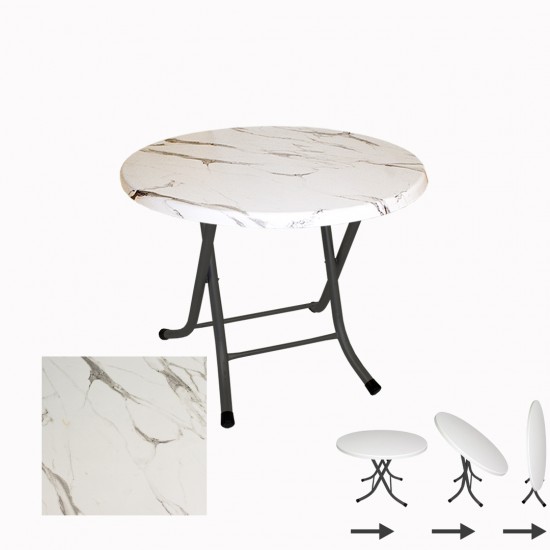 Klasik Katlanır Werzalit Yuvarlak Tabla Masa 70cm - Afyon Mermer Klasik Katlanır Werzalit Yuvarlak Tabla Masa 70cm - Afyon Mermer