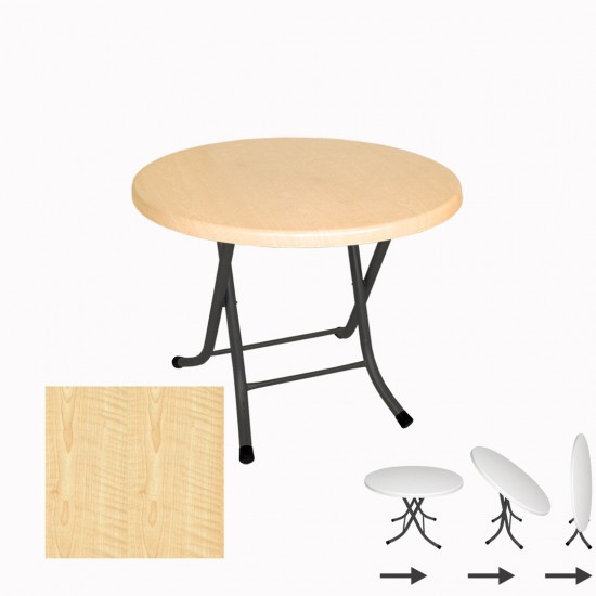 Klasik Katlanır Werzalit Yuvarlak Tabla Masa 70cm - Akçaağaç Klasik Katlanır Werzalit Yuvarlak Tabla Masa 70cm - Akçaağaç