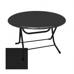 Klasik Katlanır Werzalit Yuvarlak Tabla Masa 107cm - Siyah Klasik Katlanır Werzalit Yuvarlak Tabla Masa 107cm - Siyah