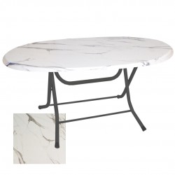 Klasik Katlanır Masa (Werzalit veya Wermodin Tabla Oval 94x146) - Afyon Mermer Klasik Katlanır Masa (Werzalit veya Wermodin Tabla Oval 94x146) - Afyon Mermer