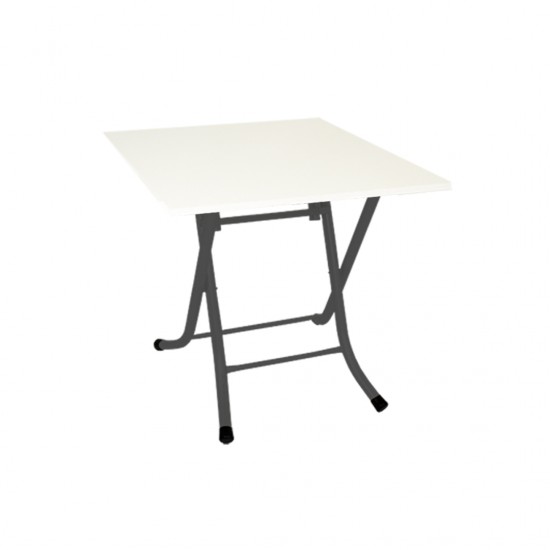 Klasik Katlanır Masa Suntalam Kare - Beyaz Klasik Katlanır Masa Suntalam Kare - Beyaz