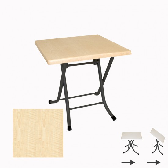 Klasik Katlanır Werzalit Kare Tabla Masa (70x70) - Akçaağaç Klasik Katlanır Werzalit Kare Tabla Masa (70x70) - Akçaağaç