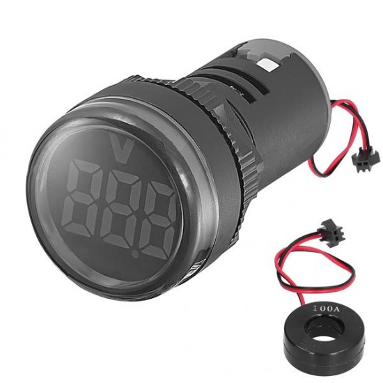 LED PANOSİNYAL LAMBASI BEYAZ DİJİTAL AMPERMETRE 22MM JAMESON AD116-22DSA