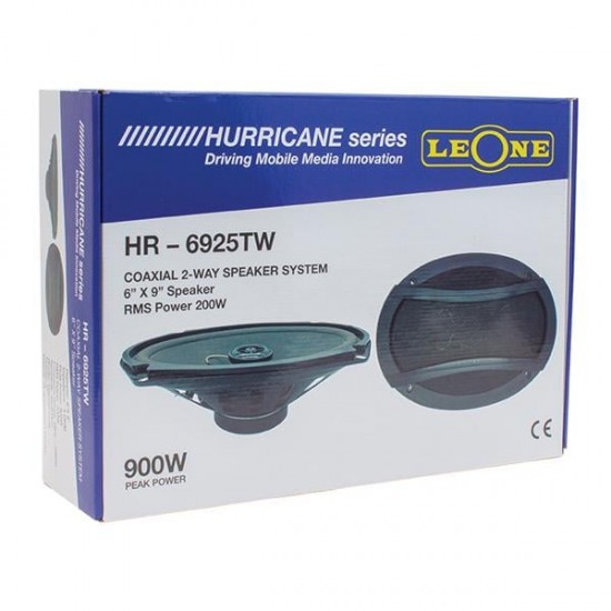 LEONE HR-6925TW 900 WATT 6X9 KAPAKLI OVAL OTO HOPARLÖR (ÇİFTLİ TAKIM FİYAT)