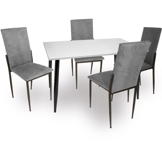 Manolya - Gözde ESB Mutfak Masa Takımı (Kumaş) - Füme Manolya - Gözde ESB Mutfak Masa Takımı (Kumaş) - Füme