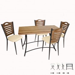 Modern Katlanır Werzalit-Merdiven Mutfak Masa Takımı - Indiana Wood Krem Modern Katlanır Werzalit-Merdiven Mutfak Masa Takımı - Indiana Wood Krem