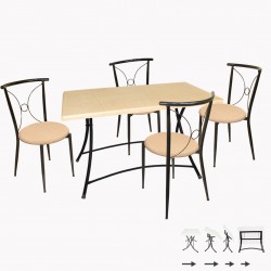 Modern Katlanır Werzalit - Tiffany Mutfak Masa Takımı - Akçaağaç Modern Katlanır Werzalit - Tiffany Mutfak Masa Takımı - Akçaağaç