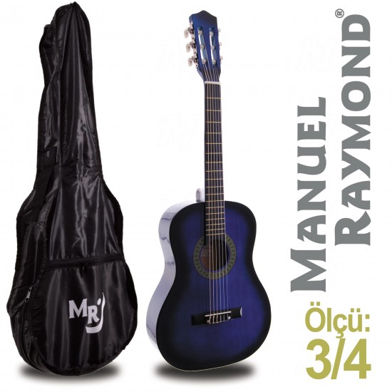 Klasik Gitar Junior Manuel Raymond MRC87BLS (KILIF HEDİYE)