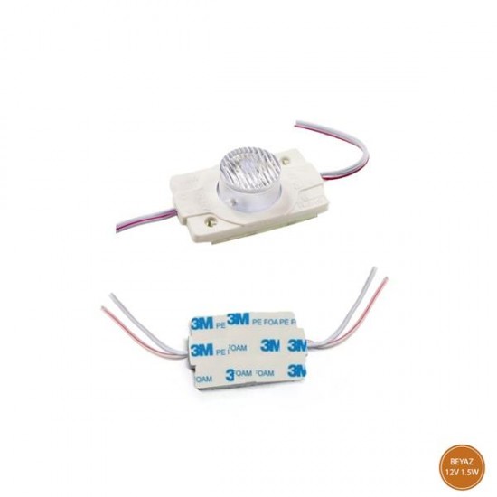 Modül Led Manda Gözü 12V Beyaz Yapışkanlı