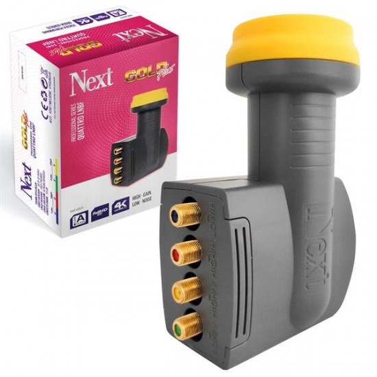 NEXT PLUS 4Lü Lnb Santral (Quattro) Gold 0.1Db 3D 4K