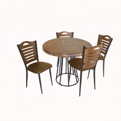 Palermo Werzalit - Merdiven Tip Mutfak Masa Takımı Q80 - Antik Dark Kahve Palermo Werzalit - Merdiven Tip Mutfak Masa Takımı Q80 - Antik Dark Kahve