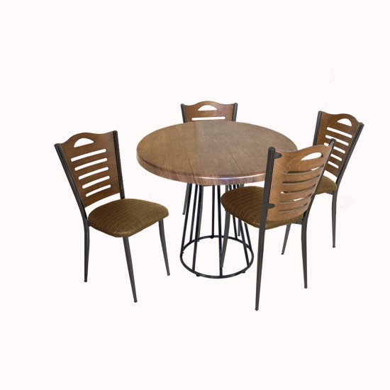 Palermo Werzalit - Merdiven Tip Mutfak Masa Takımı Q80 - Antik Dark Kahve Palermo Werzalit - Merdiven Tip Mutfak Masa Takımı Q80 - Antik Dark Kahve