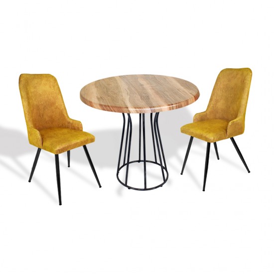 Palermo Werzalit - Çırağan 2 li Masa Takımı Q80 - Indiana Wood Sarı Palermo Werzalit - Çırağan 2 li Masa Takımı Q80 - Indiana Wood Sarı