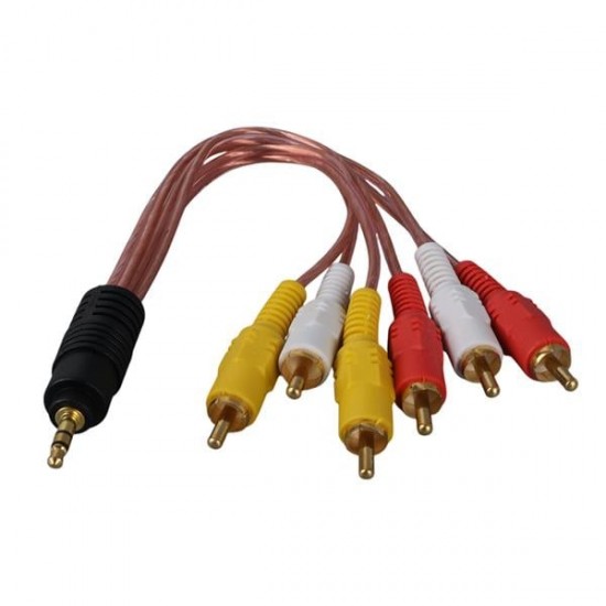 POWERMASTER 3.5 MM STEREO ERKEK / 6 RCA ERKEK 5+1 KABLO