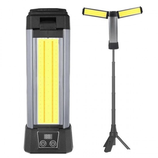 POWERMASTER PM-24565 25 WATT USB - TYPE-C GİRİŞLİ P50 VE COB LEDLİ 2 KANATLI KOLLU ÇALIŞMA LAMBASI