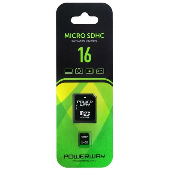 POWERWAY PWR-16 16 GB MICRO SD HAFIZA KARTI