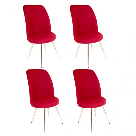 Saray Sandalye 4 Adet - Bordo Saray Sandalye 4 Adet - Bordo