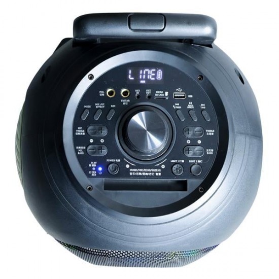 SHILE SL-2012 EL MİKROFONLU KUMANDALI USB+SD+BT SEYYAR ANFİ TAŞINABİLİR SPEAKER - HOPARLÖR