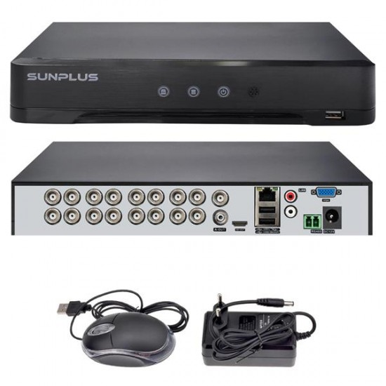 SUNPLUS SP-16200 Ahd Dvr Kayıt Cihazı 16 Kanal 5Mp Xmeye