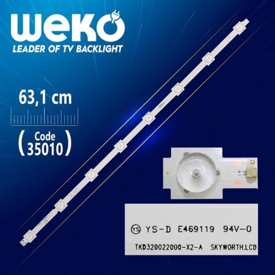 TKD320022000-X2-A - YAL03-0083528M-01 - A TYPE - 63.1 CM 8 LEDLİ (WK-798)