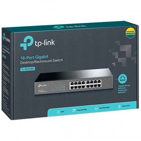 TP-LINK TL-SG1016D 16 PORT 10/100/1000 MBPS GIGABIT SWITCH