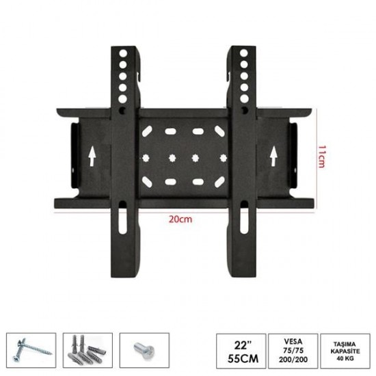 UFİX 2011 Lcd Askı Aparatı Sabit 22 İnç 55Cm