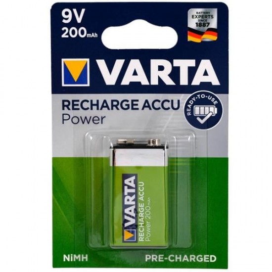 VARTA 9 VOLT - 200 MAH ŞARJLI PİL