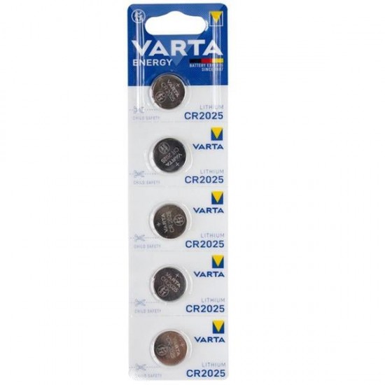 VARTA CR2025 3 VOLT LİTYUM PİL (5Lİ PAKET FİYATI)