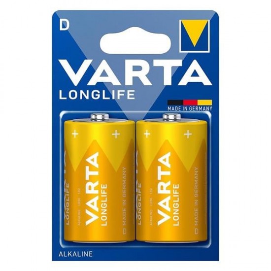 VARTA LONGLIFE POWER ALKALİN BÜYÜK BOY D PİL (2Lİ PAKET FİYATI)