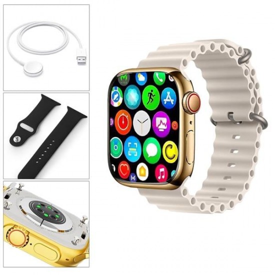 WATCH AKILLI SAAT IOS ANDROID KABLOSUZ ŞARJ BLUETOOTH KD500 ULTRA