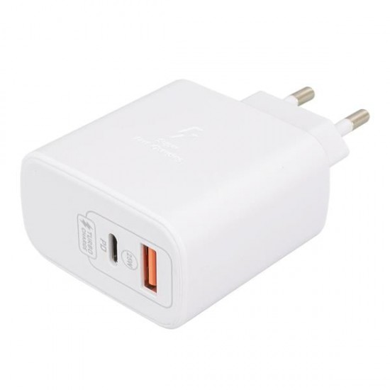 WEKO WK-21446 Mİ10-UC 25 WATT 3.0 AMPER TYPE-C + USB ŞARJ BAŞLIK ADAPTÖRÜ