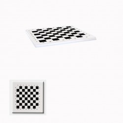 Werzalit, Allzalit veya Wermodin Masa Tablası 80x80 - Santranç Desen Beyaz Werzalit, Allzalit veya Wermodin Masa Tablası 80x80 - Santranç Desen Beyaz