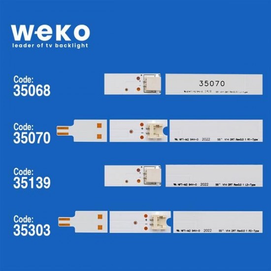 WKSET-5119 35068X3 35070X3 35139X3 35303X3 55 V14 DRT REV0.0 12 ADET LED BAR