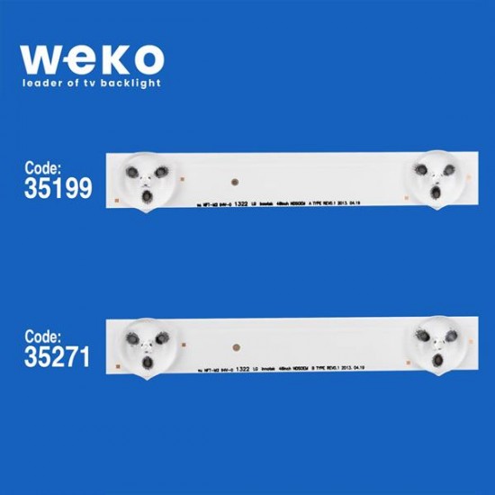 WKSET-5144 35199X5 35271X5 LG INNOTEK 46INCH NDSOEM 10 ADET LED BAR