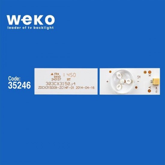 WKSET-5324 35246X3 ZDCX315D09-ZC14F-01 3 ADET LED BAR