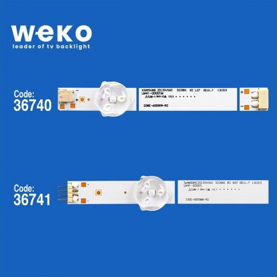 WKSET-5912 36740X6 36741X6 D3GE-600SMA/B-R 12 ADET LED BAR