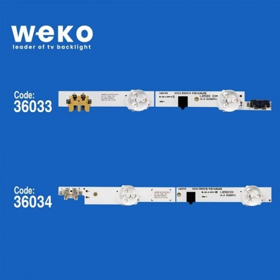 WKSET-6060 36033X11 36034X11 SAMSUNG 2013SVS65F L/R 22 ADET LED BAR