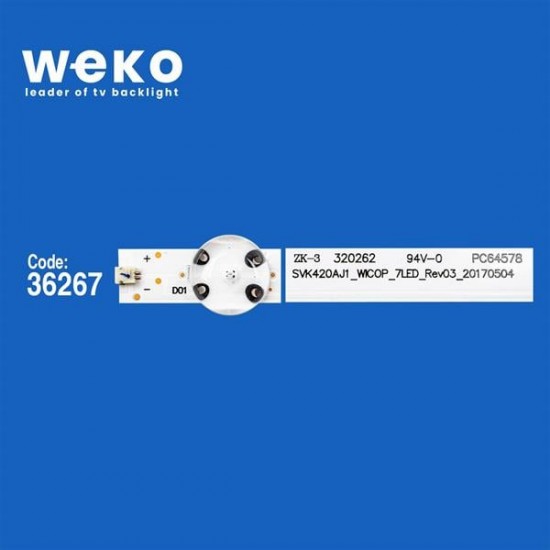 WKSET-6098 36267X4 SVK420AJ1_WICOP_7LED_REV03_20170504 4 ADET LED BAR