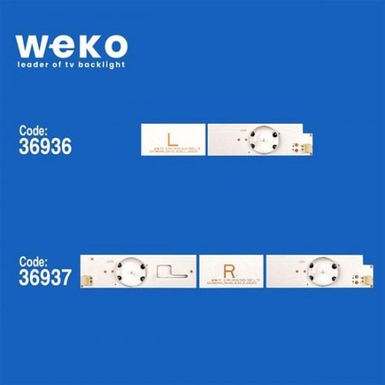 WKSET-6232 36936X5 36937X5 SVY550AH0_REV00_5LED_L/R_150223  10 ADET LED BAR