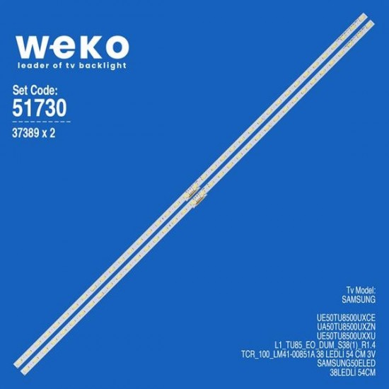 WKSET-6730 37389X2 L1_TU85_EO_DUM_S38(1)_R1.4_TCR_100_LM41-00851A 2 ADET LED BAR (38LED)