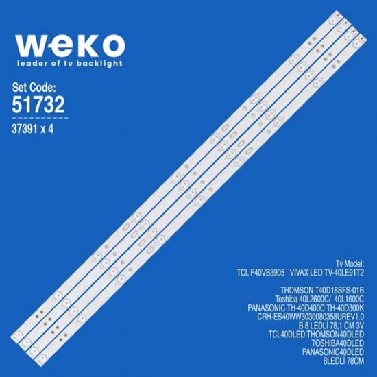 WKSET-6732 37391X4 MS-L1143 V3 A3 4 ADET LED BAR