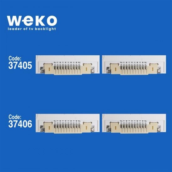 WKSET-6744 37405X1 37406X1 V5LE-550SMA/B 2 ADET LED BAR (88LED) ÇİFT SOKET