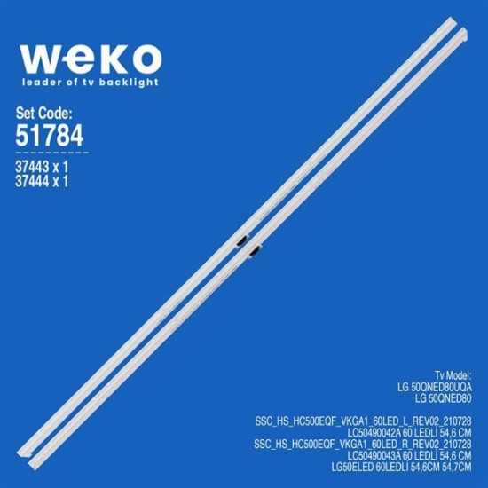 WKSET-6784 37443X1 37444X1 SSC_HS_HC500EQF_VKGA1_60LED_L/R  2 ADET LED BAR (60LED)