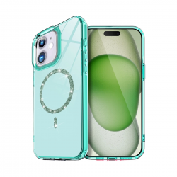 Apple İphone 12 Live Diamond Magsafe Kapak - Yeşil Apple İphone 12 Live Diamond Magsafe Kapak - Yeşil